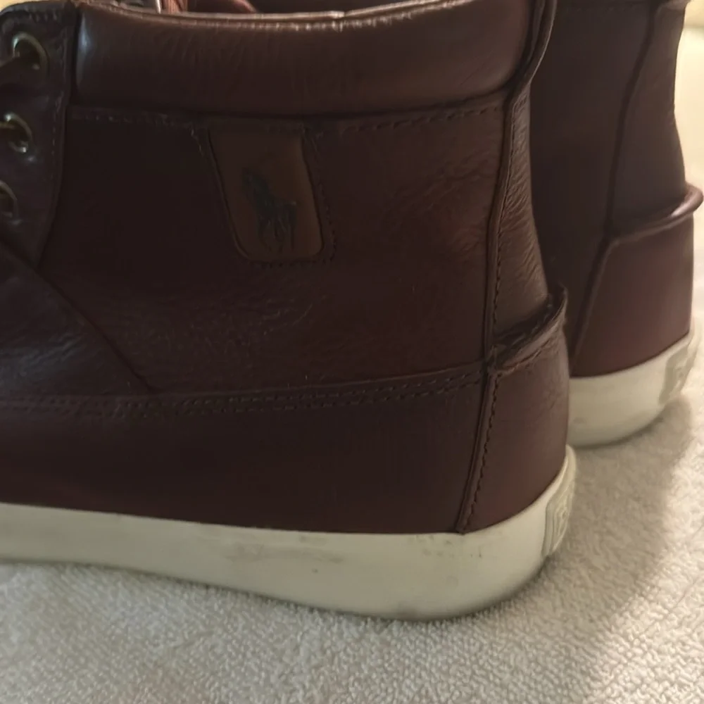 Men leather Polo boots